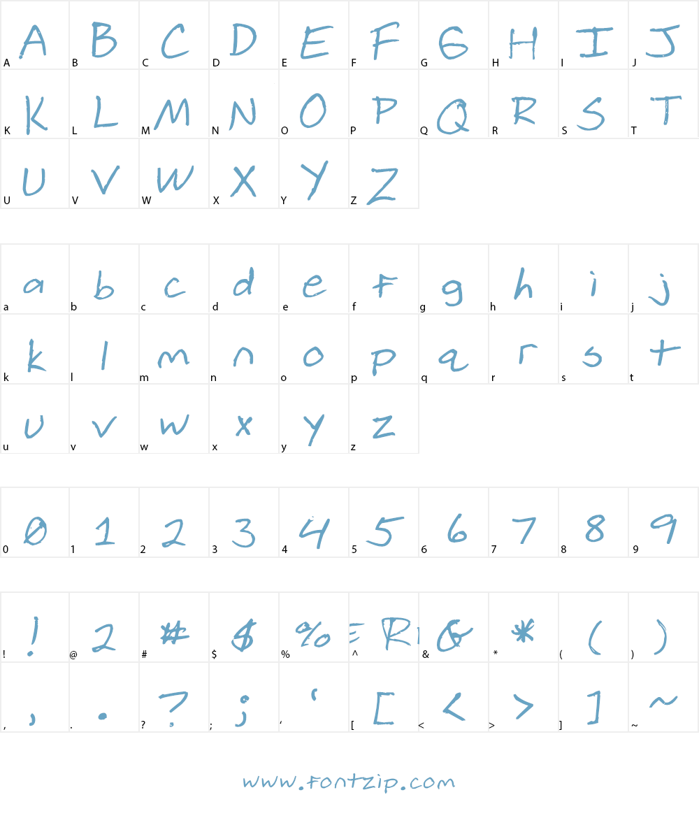 Ripple Font Font Character